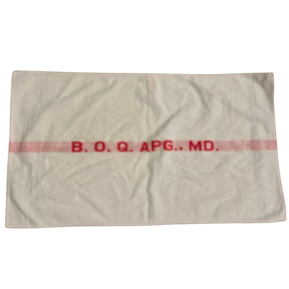 Aberdeen Proving Ground APG B.O.Q vintage towel made in USA‎